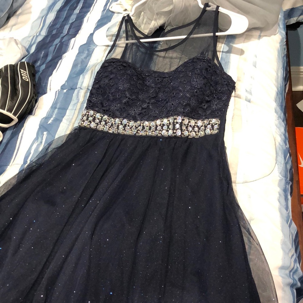 Blue homecoming dress